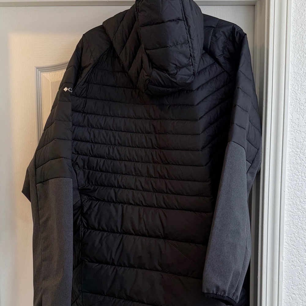 Columbia Oyanta Trail Long Hybrid Jacket Black with Dark Gray Sleeves 3X - Picture 3 of 7